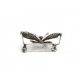 Delicată brosă vintage din argint stilizată sub forma unui fluture | manufactură | Italia anii '70
